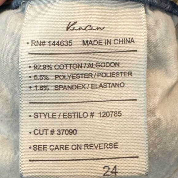 KanCan High-Waisted Distressed Skinny Jeans With Button Fly Size 24 - Picture 9 of 11